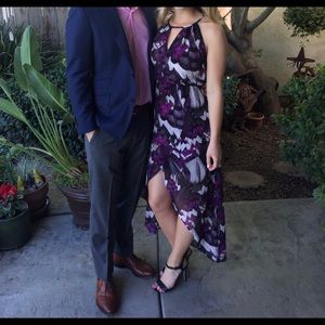 Guess floral high-low midi dress